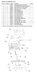 94/9575 7500 MORTISE LOCK